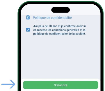 Cliquez sur “S’inscrire” Télécharger 1xBet Original
