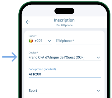 Préciser la devise ou la monnaie Télécharger 1xBet Original 